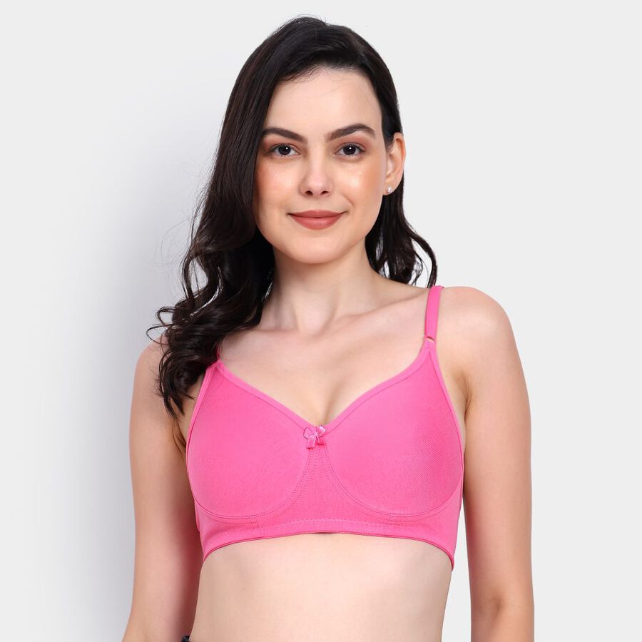 Ladies' Non-Padded Bra, Pink, large image number null
